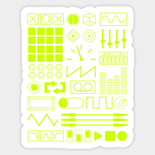 Synth Controls Sticker